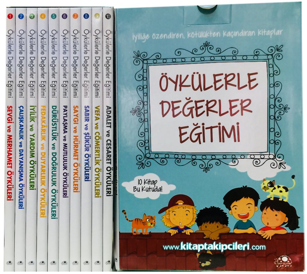 Öykülerle Değerler Eğitimi, İyiliğe Özendiren, Kötülükten Kaçındıran Kitaplar, Saide Nur Dİkmen, 10 Kitap Toplam 1120 Sayfa