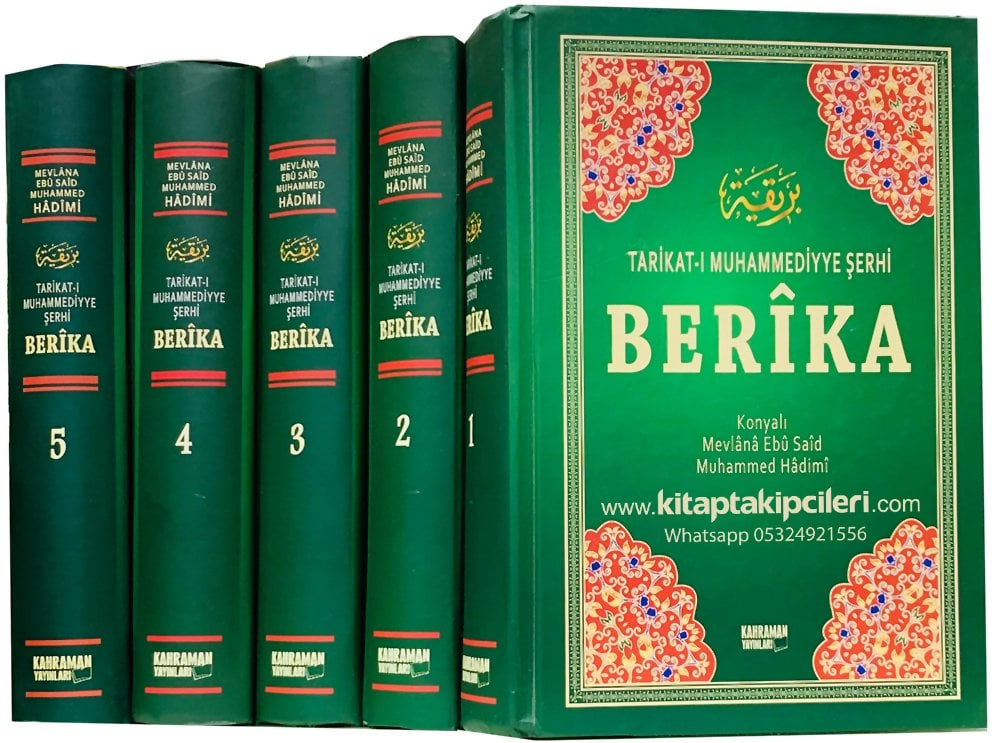 Berika, Tarikatı Muhammediyye Şerhi, İmamı Birgivi, Konyalı Mevlana Ebu Said Muhammed Hadimi, 5 Cilt Toplam 2500 Sayfa