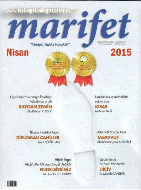 Marifet Dergisi Nisan 2015 - Cemaziyelahir Sayısı