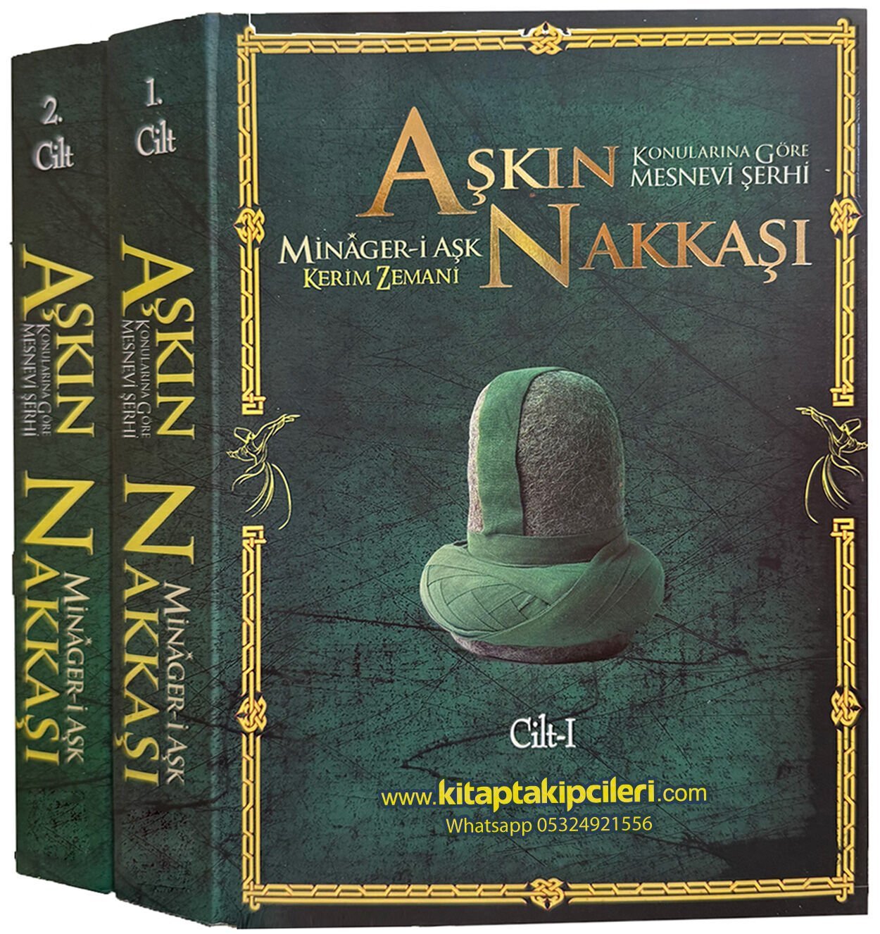 Aşkın Nakkaşı Konularına Göre Mesnevi Şerhi, Mevlana Celaleddini Rumi, Minageri Aşk, Kerim Zemani 2 Cilt Toplam 1030 Sayfa