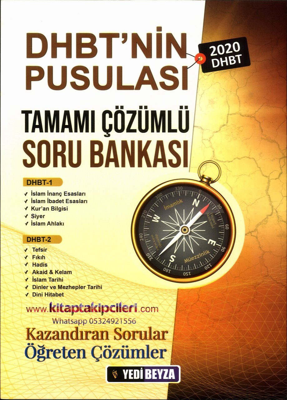 DHBT'nin Pusulası Tamamı Çözümlü Soru Bankası, Diyanet Sınavı, Öğreten Sorular Kazandıran Çözümler, Kpss Dhbt, MEHMET ÜMÜTLİ, 520 Sayfa
