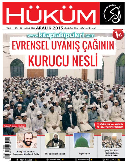 Hüküm Dergisi Aralık 2015, 36. sayı