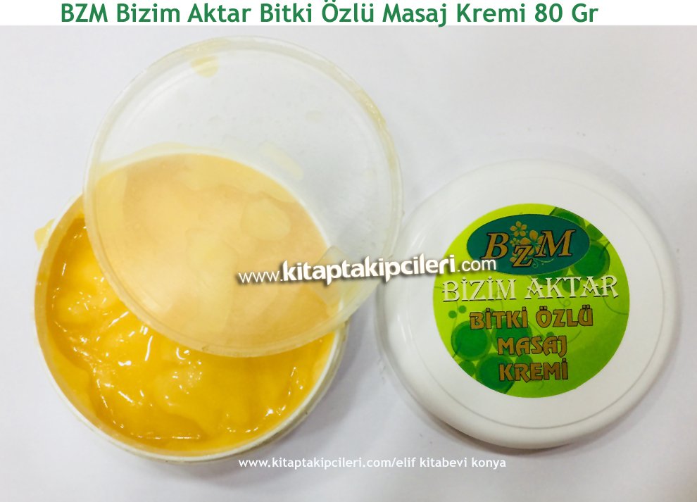 Bitki Özlü Masaj Kremi, Bzm Bizim Aktar, 80 gram