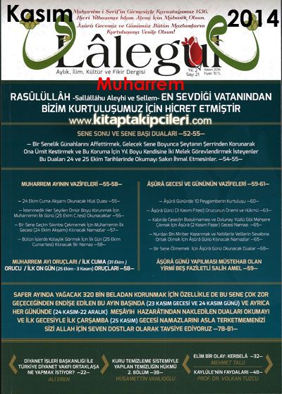 Lalegül Dergisi Kasım 2014 - Muharrem Ayı Sayısı