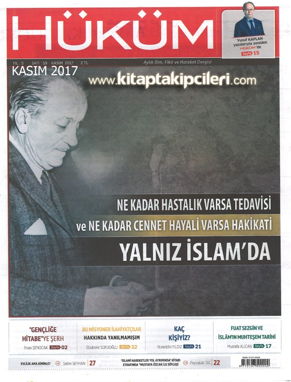 Hüküm Dergisi KASIM 2017 Sayısı | Necip Fazıl'ın Gençliğe Hitabesi'ne Şerh