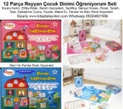12 Parça Dinimi Öğreniyorum Eğitim Seti, Reyyan Çocuk, Kuranı Kerim, Elifba Kitabı, Benim Seccadem, Sertifika, Namaz Hocası, Rozet, Tesbih, Taso, Eşleştirme Oyunu, Puzzle, Maket Ev, Pembe Ve Mavi Renk Seçenekli Mavi Renk 