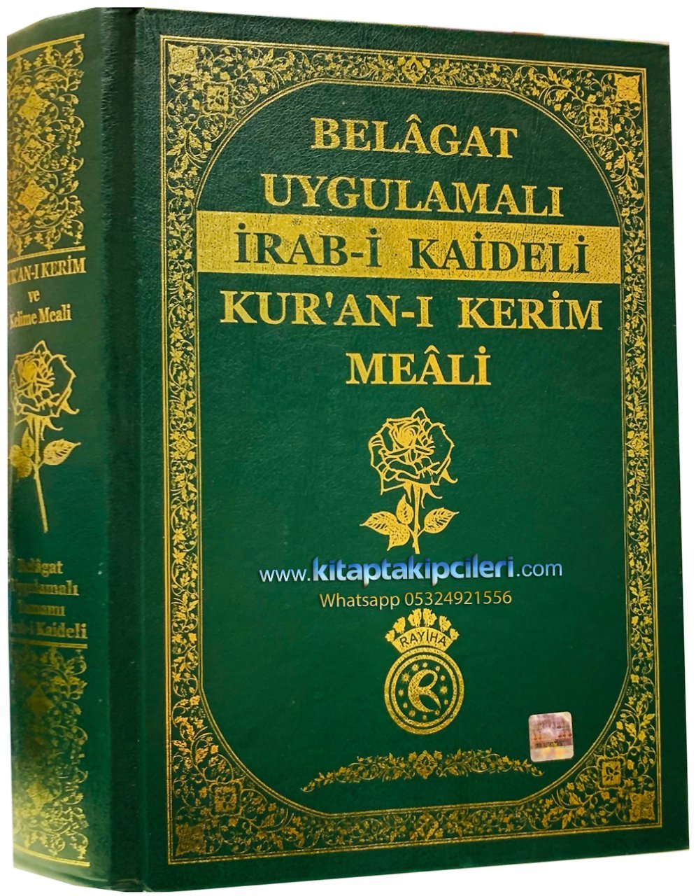 Kuranı Kerim Ve Kelime Meali, Belagat Uygulamalı Tamamı İrab Kaideli Renkli Satır Arası Mealli Kuranı Kerim, Hace Ahmet Didin, Rayiha Yayıncılık, Küçük Hafız Boy 12x17 cm Ebat