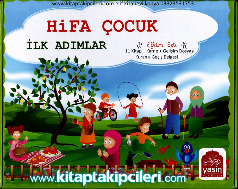 Hifa Çocuk, İlk Adımlar, Okul Öncesi Dini Eğitim Hazırlık Seti, 3-6 Yaş İlk Adımlar, 11 Kitap +Karne +Belge +Gelişim Dosyası