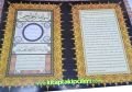 Peygamber Efendimizin Hilyesi, Arapça Türkçe Kelime Altı Meali Levha 40x30 cm Ebat