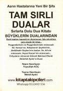 Asrın Hastalarına Yeni Bir Şifa Tam Sırlı Dualar, Said Erzen, Feyzullah Koç, Büyük Boy 800 Sayfa