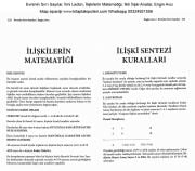 Evrenin Sırrı Sayılar, İlmi Ledün, İlişkilerin Matematiği, İkili İlişki Analizi, Engin Avcı, 236 Sayfa