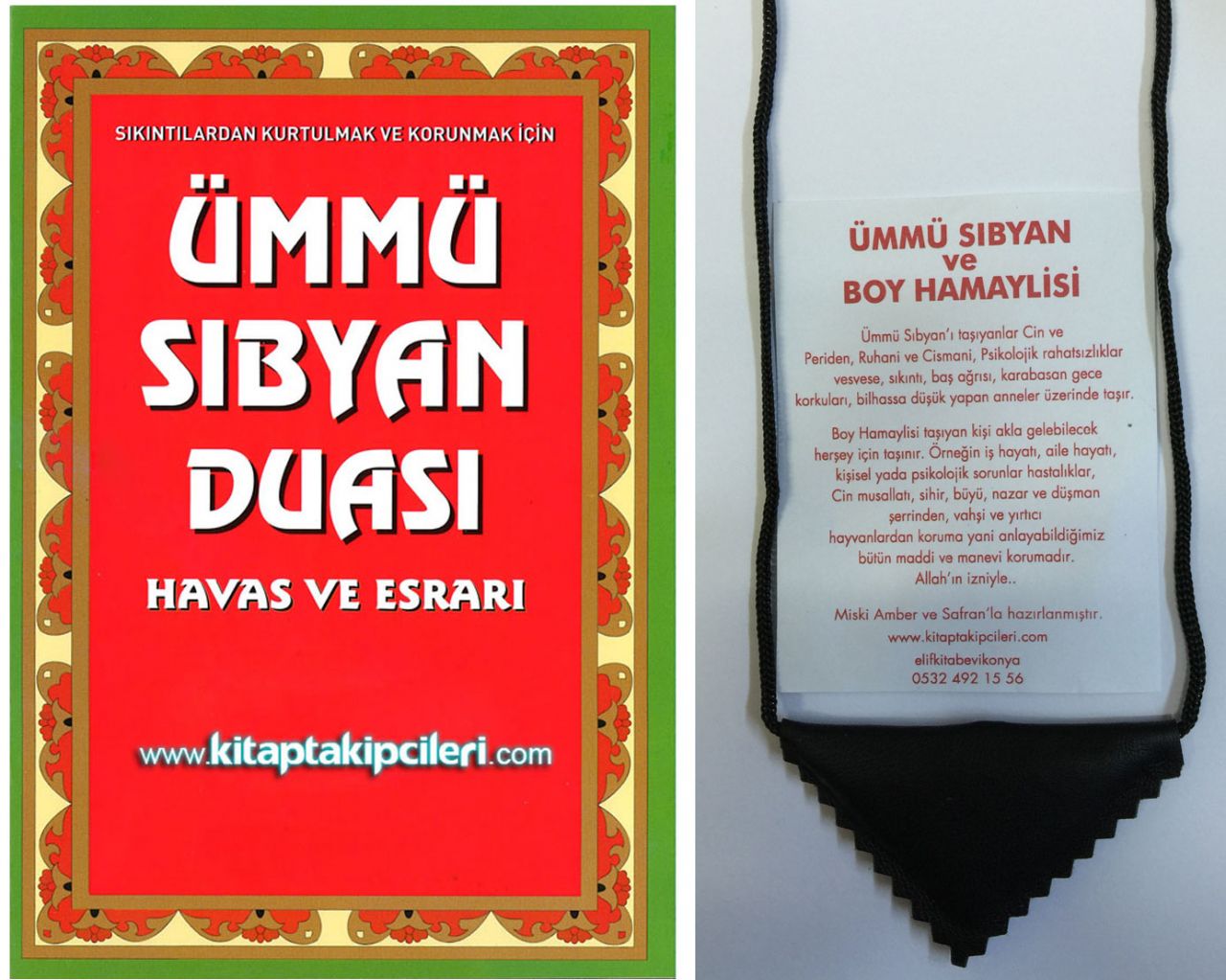 Ümmü Sıbyan Duası Havas ve Esrarı Kitabı ve Safranla Yazılmış Muskası kitap 16 Sayfa