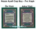 Nazar Ayeti Arapça, Türkçe Okunuş ve Anlamı PVC Kaplı Cep Boy