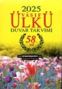 2025 ÜLKÜ Duvar Takvimi Vasıf 58. Yıl Yapraklı Renkli Resimli Kuşe Kağıt İstanbul Ankara İzmir Adana Edirne Erzurum Namaz Vakitli KARGO ÜCRETSİZ