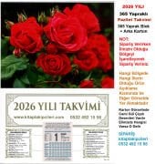 2026 Yılı FAZİLET TAKVİMİ Namaz Vakitli Yapraklı Duvar Takvimi 1 2 3 4 5 6 7 Bölge Seçenekli