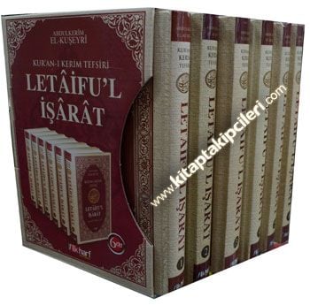 Kuranı Kerim Tefsiri, Letaiful İşarat, Tasavvufi Tefsir, Abdülkerim El-Kuşeyri, 6 Cilt Takım, Karton Kapak Tamamı 2988 Sayfa