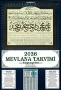 2026 MEVLANA TAKVİMİ Namaz Vakitleri Diyanet Uyumlu Yapraklı Duvar Takvimi Nazar Ayeti Ve Korunma Duası Manzaralı