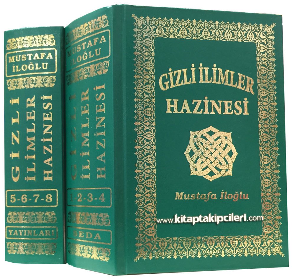 Gizli İlimler Hazinesi, Mustafa İloğlu, 8 Cilt 2 Kitap Toplam 1832 Sayfa, Küçük Boy