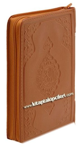 Kuranı Kerim, Sadece Arapça, Küçük Çanta Boy, Yaldızlı Fermuarlı Renkli Kılıflı