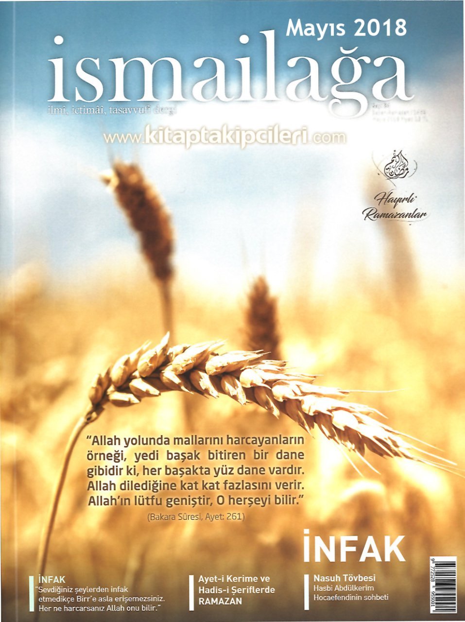 İsmailağa Dergisi MAYIS 2018 | İNFAK | | Ramazan | Nasuh Tövbesi