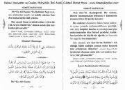 Nebevi Vasiyetler ve Dualar, Muhyiddin İbni Arabi, Cübbeli Ahmet Hoca