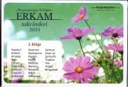 2024 Yılı Erkam Takvimi Yapraklı Duvar Takvimi Namaz Vakitleri Diyanet Uyumlu Nevşehir