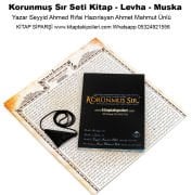 Korunmuş Sır Seti, Ahmet Rıfai Hz. Seyfi Katı Hızbul Masun Dürrü Meknun Keskin Kılıç Duası Hızbi Şerifi, Cübbeli Ahmet Hoca, Kitap, Muska, Ferman Kağıt Levha