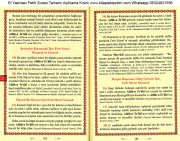 El Yazması Fetih Suresi Tamamı Safran Miski Amber Gülsuyu Karışımı Mürekkep İle Elle Yazılmıştır