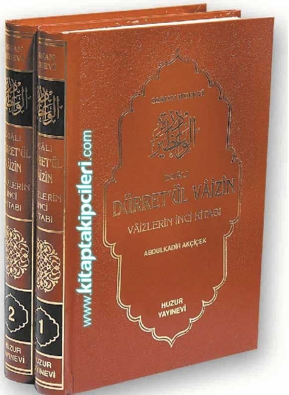 Dualı Dürretül Vaizin, Vaizlerin İnci Kitabı - Osman Hubevi - 2 Cilt