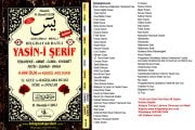 Güllü Yasini Şerif Sureler Dualar, 4444 Dua, Kenzül Arş, Ahidname, İsmi Azam, Nazar Duası, Elmalılı Hamdi Yazır, H. Mustafa Varlı, Bilgisayar Hatlı, Türkçe Okunuşlu Ve Mealli, 17x24 cm Ebat 96 Sayfa