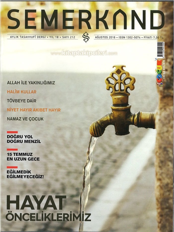 Semerkand Dergisi Ağustos 2016