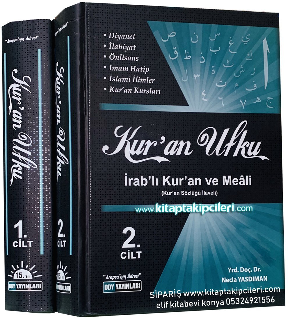 Kuran Ufku İrablı Kuran Ve Meali, Kelime Manalı, Kuran Sözlüğü İlaveli, Necla Yasdıman, 2 Cilt 1813 Sayfa