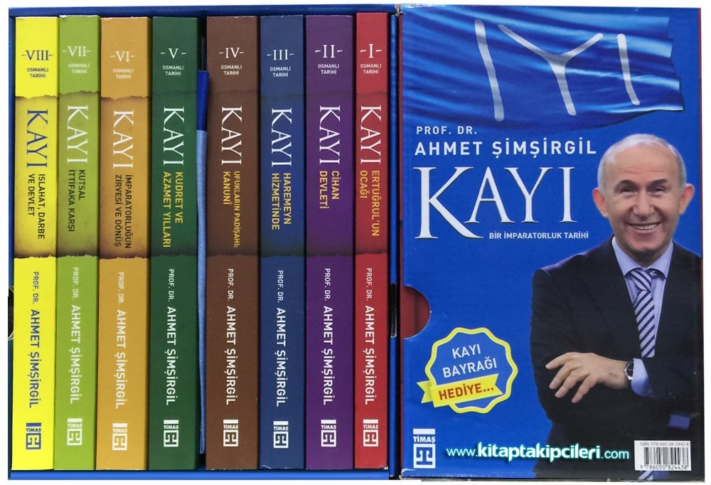 Osmanlı Tarihi KAYI SETİ 10 Kitap Bir İmparatorluk Tarihi, Prof. Dr. Ahmet Şimşirgil Kutulu, Kayı Bayrağı Hediyeli