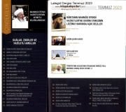 Lalegül Dergisi Temmuz 2023 Cübbeli Ahmet Hoca, Muharrem Ayı Aşure Sene Sonu Ve Başı Duaları, Namazı, Faziletli Ameller, Rabıtanın Mahmud Efendi Hz Devam Etmenin Luzumu Hakkında Deliller