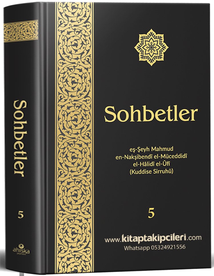 Sohbetler 5. Cilt Mahmut Ustaosmanoğlu Efendi Hz, Sert Karton Siyah Kapak