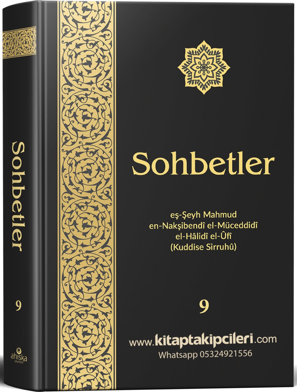 Sohbetler 9. Cilt Mahmut Ustaosmanoğlu Efendi Hz, Sert Karton Siyah Kapak