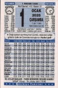 2025 Yılı TÜRKİYE TAKVİMİ Namaz Vakitli Yapraklı Duvar Takvimi KARGO ÜCRETSİZ