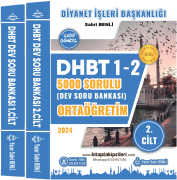 ORTAÖĞRETİM LİSE DHBT Dev Soru Bankası Sabri Benli, 5000 Sorulu Din Hizmetleri Alan Bilgisi Testi %100 Güncel 2 Cilt 900 Sayfa