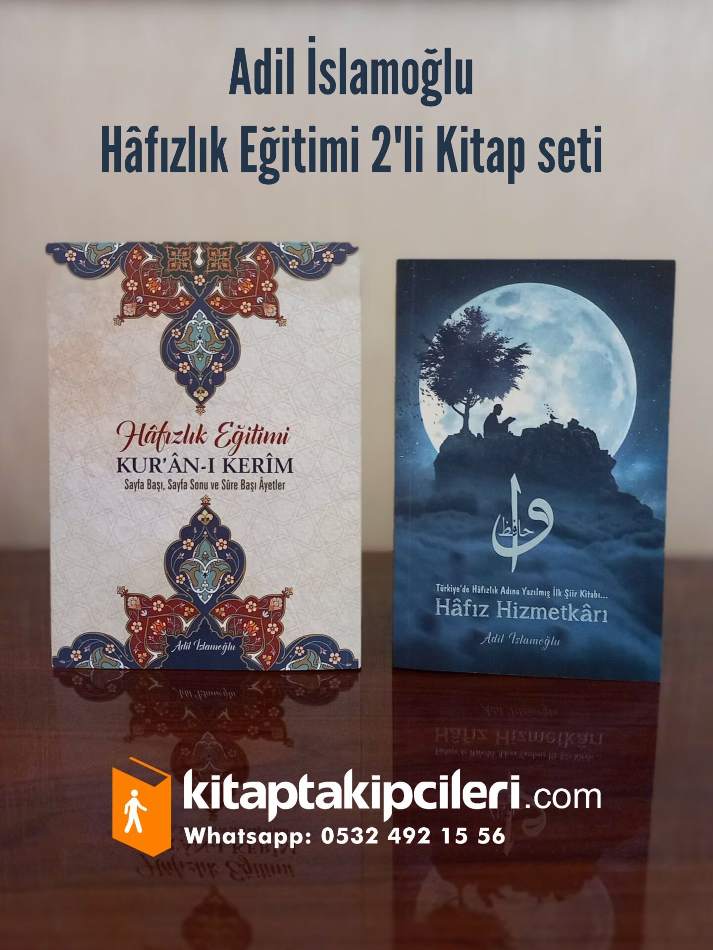 2 Kitap Set Hafızlık Eğitimi Kur’an'ı Kerim Sayfa başı, Sayfa sonu ve Sure başı Ayetler, Hafız Hizmetkarı,  Adil İslamoğlu KARGO ÜCRETSİZ