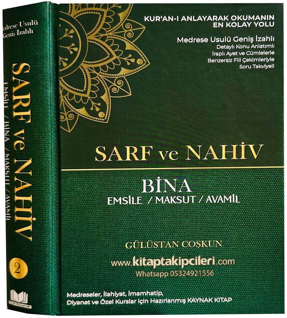 BİNA Emsile Maksut Avamil Sarf Ve Nahiv Gülüstan Coşkun İrablı Fiil Çekimleri, Soru Takviyeli Medrese Usulü Geniş İzahlı, Detaylı Konu Anlatımlı Diyanet,ihtisas Sınavı, İlahiyat, Ön Lisans, İmam Hatip, Özel Kurslar İçin KAYNAK KİTAP 848 Sayfa