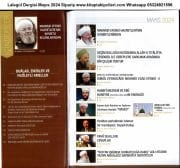 Lalegül Dergisi Mayıs 2024 Cübbeli Ahmet Hoca Geçim Bolluğu Hususunda Allaha Tevekkül, Seyyid Abdusselam ibni Meşiş K.S Çok Faziletli Salatı, Mahmut Efendi Hz Sohbetleri, Salı Gecesi Okunacak Korunma Ve İsteklere Nailiyet Duaları