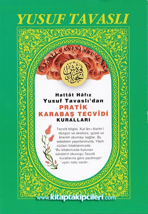Pratik Karabaş Tecvidi Kuralları, Yusuf Tavaslı, Büyük Boy Renkli Katlanabilir Kartela
