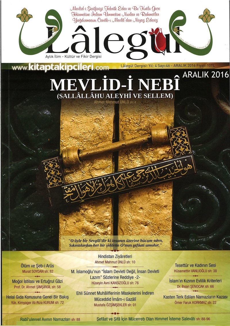 Lalegül Dergisi Aralık 2016 Sayısı