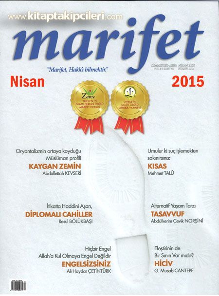 Marifet Dergisi Nisan 2015 - Cemaziyelahir Sayısı
