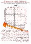 El Yazması Özel Koruma Zırhı Dua Vefk Tılsım, Safran Miski Amber Gülsuyu Karışımı Mürekkep İle Elle Yazılmıştır Toplam 3 Sayfa