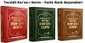Tecvidli Kuranı Kerim Tecvid Kuralları Satır Altında İşaretlenmiş Renkli, Bilgisayar Hatlı, Cami Boy