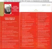 Lalegül Dergisi Mart 2025 Cübbeli Ahmet Hoca, Ramazanı Şerif Özel Sayısı, Teravih, İftar, Kadir Gecesi, Bayram Namazı Şevval Duaları, Namazları, İbadetleri Çarşamba Günü Okunacak Belalardan Korunmak İçin Dualar