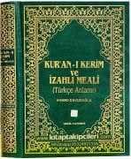 Kuranı Kerim Ve İzahlı Meali Türkçe Anlamı, Ahmed Davudoğlu, Cami Boy 25x35 cm Ebat 645 Sayfa