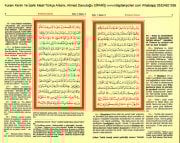 Kuranı Kerim Ve İzahlı Meali Türkçe Anlamı, Ahmed Davudoğlu, Cami Boy 25x35 cm Ebat 645 Sayfa