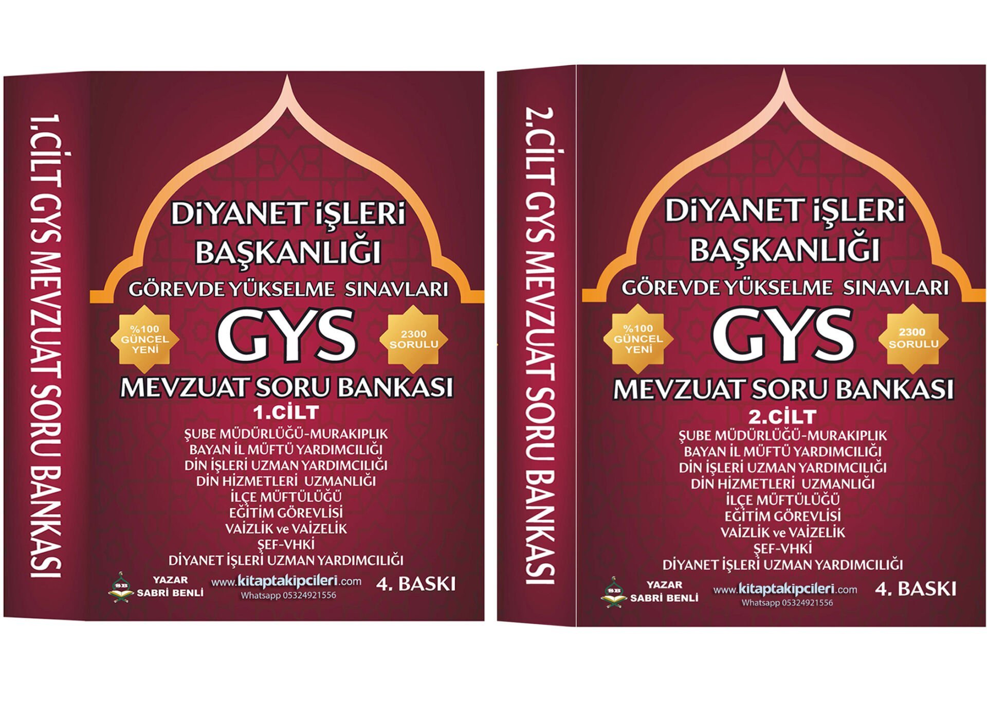 2026 GYS MEVZUAT SORU BANKASI, Diyanet Görevde Yükselme, Sabri Benli, 2300 Sorulu  Murakıplık, Din Hizmetleri Uzmanlığı, Şube Müdürlüğü, Şeflik, Vaizlik, Vhki, 2 Cilt, 623 Sayfa %100 Güncel
